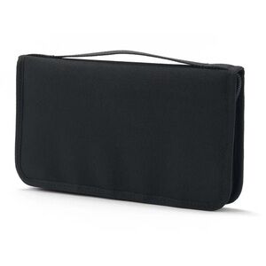 MUJI Polyester Passport Case with Clear Pocket Black 23.5x13x2.5cm Bag Organizer